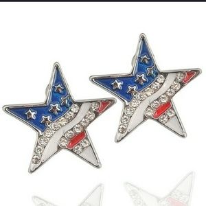❤ 4/$15❤Patriotic Star Stud Earrings